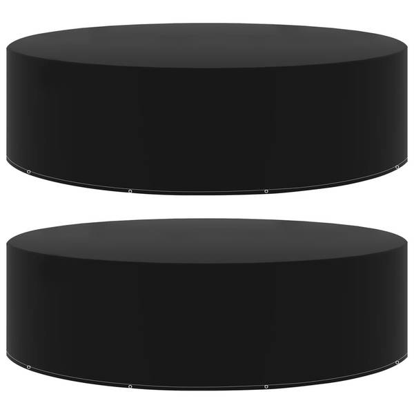 Gartenmöbel Abdeckung 3082840 (2er Set) Schwarz - Aluminium - 205 x 90 x 205 cm