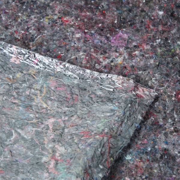Umzugsdecken 150 x 200 cm im 4er Set Grau - Kunststoff - Textil - 200 x 1 x 150 cm