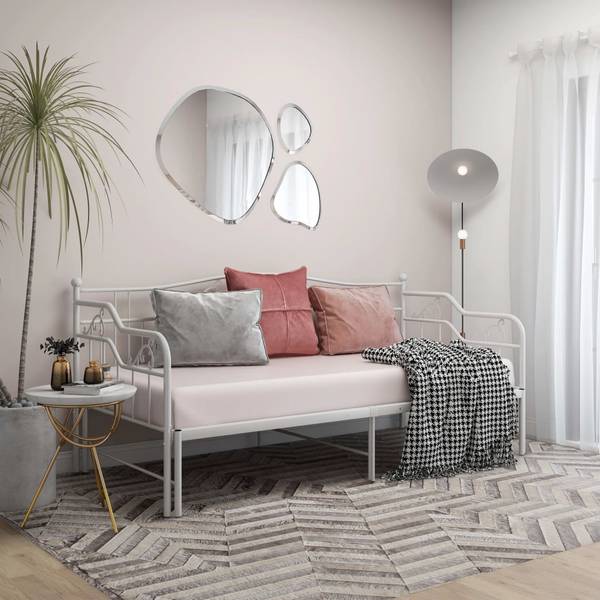 Schlafsofa 3007559 Weiß - Metall - 95 x 92 x 206 cm