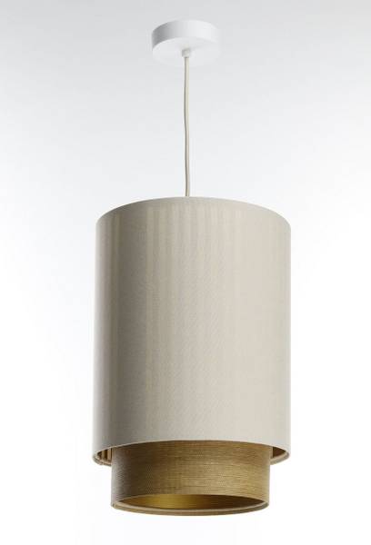 Hängeleuchte Duo Lami Line Beige - Gold