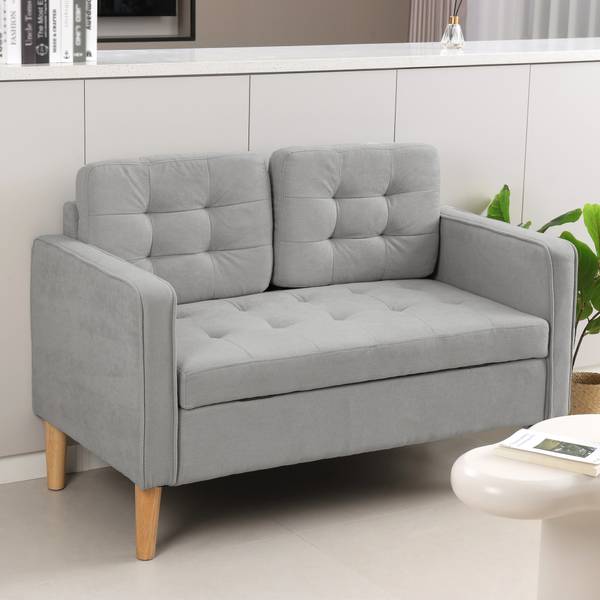 2 Sitzer Sofa 839-032V00LG Hellgrau