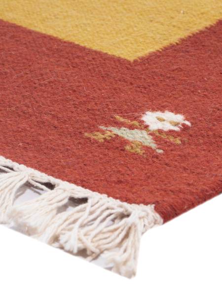 Kurzflorteppich Modern Gelb - Naturfaser - 170 x 1 x 240 cm
