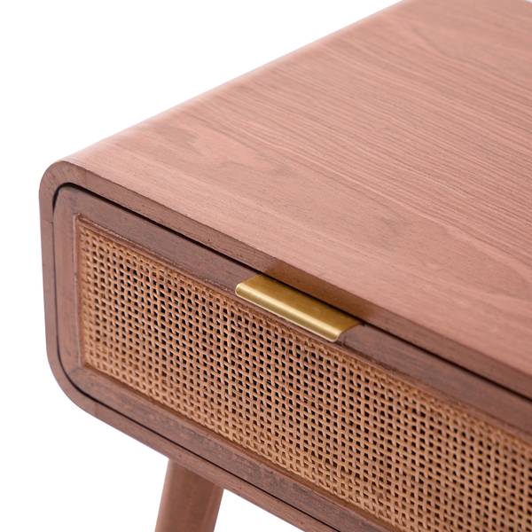 Nachttisch MALI Braun - Rattan - 42 x 50 x 34 cm