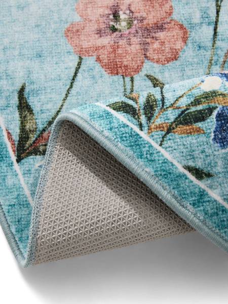 Tapis lavables Milly Multicolore - Turquoise