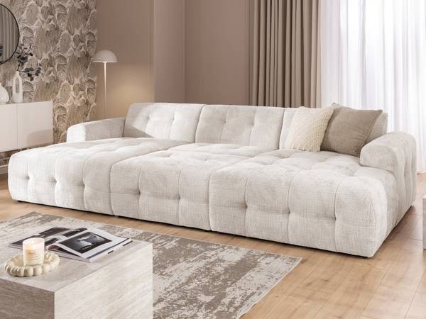 Polsterhocker Kozy Hellbeige