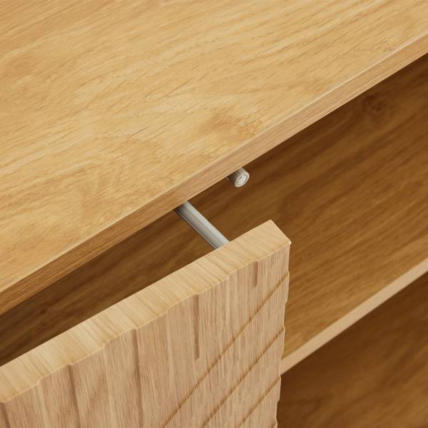 Sideboard NaturLine Ⅱ Beige - Stahl - 100 x 75 x 40 cm