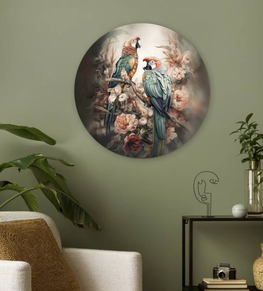 BILD Papageien 60 x 60 cm