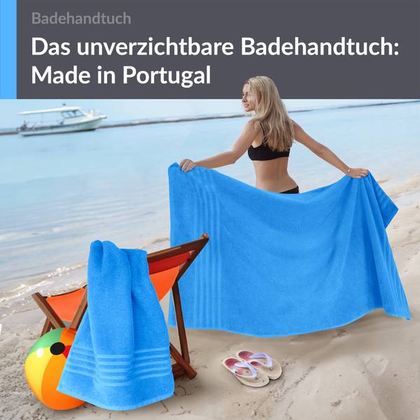 Badetuch London 2er-Set Himmelblau