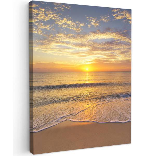 LEINWANDBILD Strand Meer 60 x 80 cm