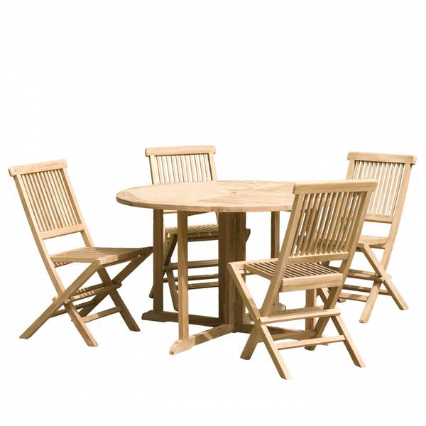 Gartenlounges - Mahlzeiten HARRIS Braun - Teakholz - 120 x 75 x 120 cm