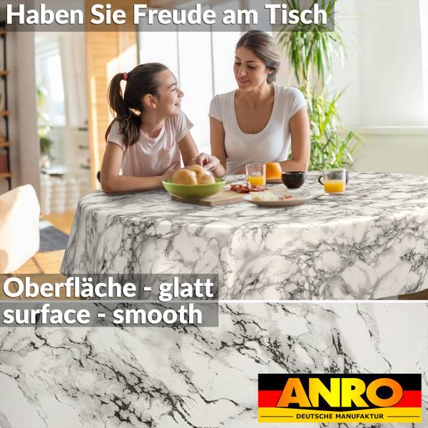 Wachstuchtischdecke Naturel Marmor Tiefe: 220 cm