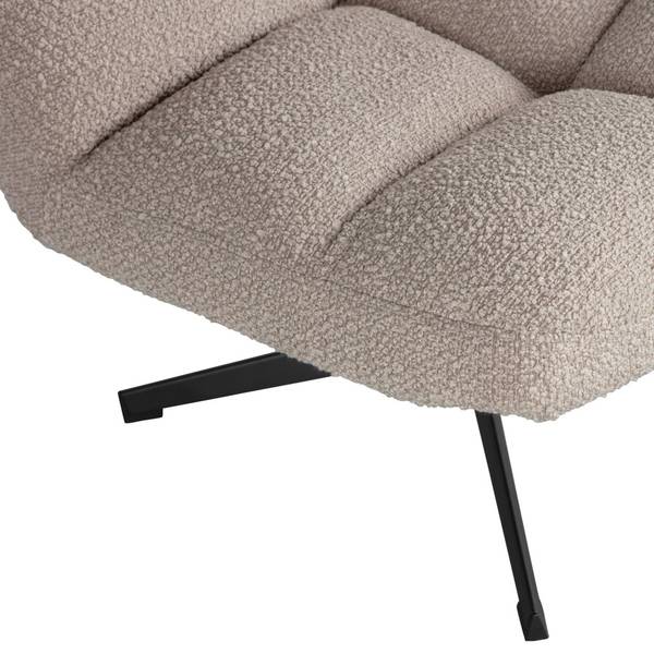 Fauteuil design Vinny Gris - Microfibre - Polyester - Polyéthylène - 75 x 80 x 75 cm