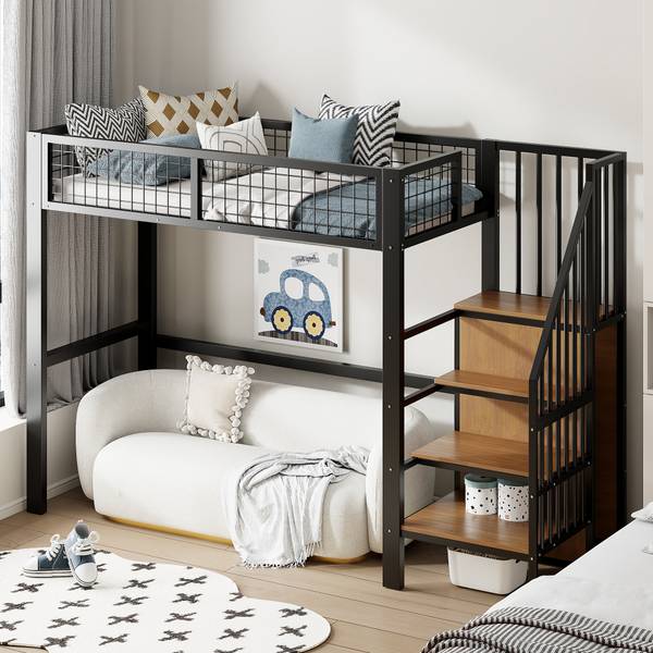 Hochbett MetalAttic Ⅰ Schwarz