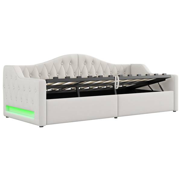 Schlafsofa Frieda mit Bettfunktion Beige - 98 x 214 cm