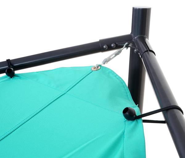 Pergola A41 turquoise - polyester - staal - 411 x 292 x 411 cm