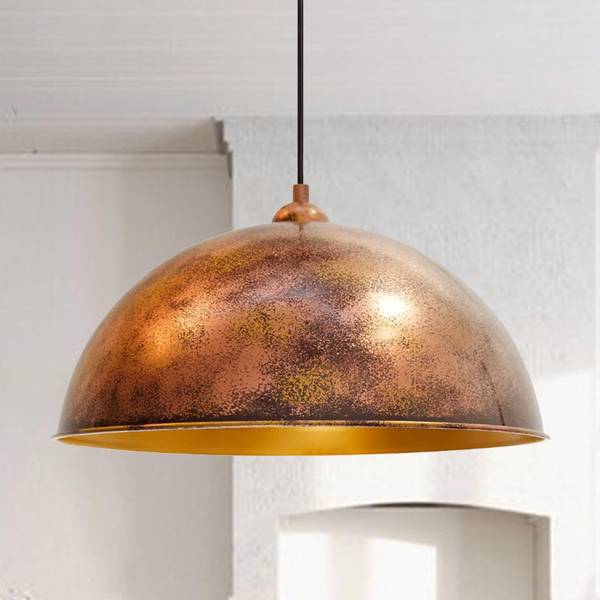 H�ngeleuchte Kupfer Vintage Lampe 40 x 23 x 23 cm