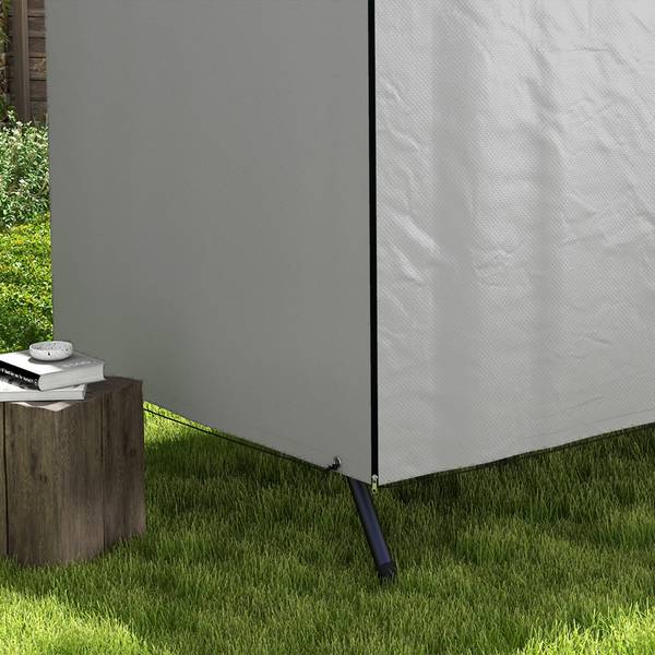 Hollywoodschaukel Abdeckung BB5303 Grau - Kunststoff - 155 x 150 x 215 cm