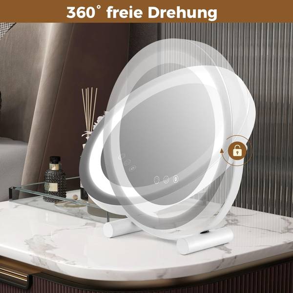 Kosmetikspiegel TG32835PQ-IT Weiß - Glas - 10 x 31 x 33 cm