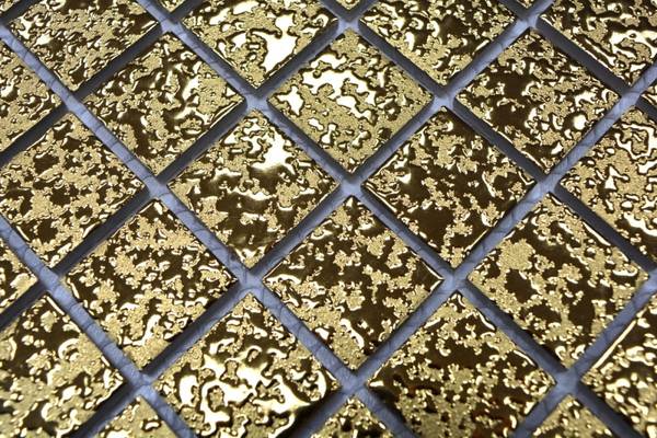 Mosaikfliesen 18-0707 Gold - Keramik - 31 x 33 x 33 cm