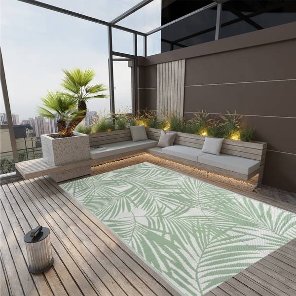 Tapis d'extérieur 3006547-11 Vert - Polypropylène - 290 x 1 x 190 cm
