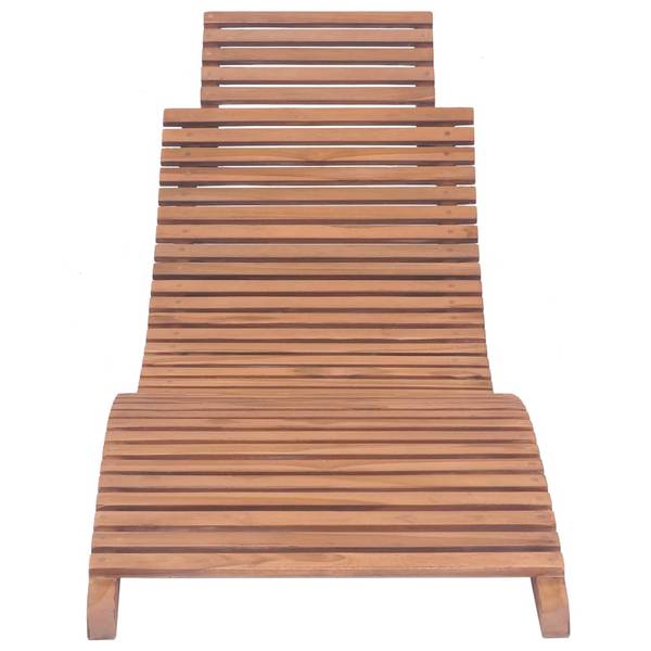 Sonnenliege 44666 Braun - Teakholz - 50 x 55 x 175 cm