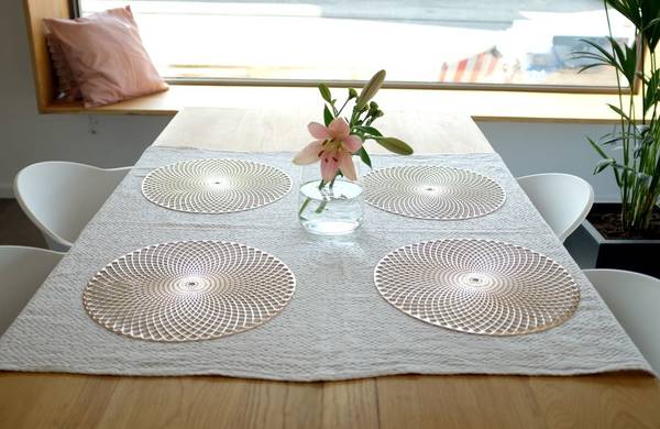 Platzset "Mandala", Kunststoff, gold Gold