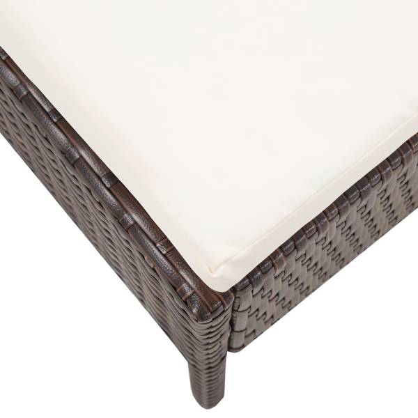 Tuin Loungeset 3001269 set van 3 bruin - polyester - staal - 69 x 67 x 57 cm