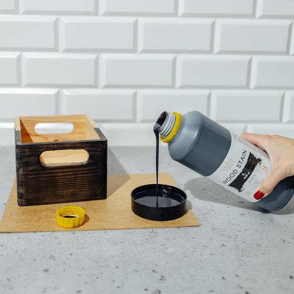 Holzbeize Heddy Schwarz - Kunststoff - 8 x 24 x 8 cm