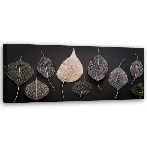 Wandbild minimalismus blätter glamour 120 x 40 cm