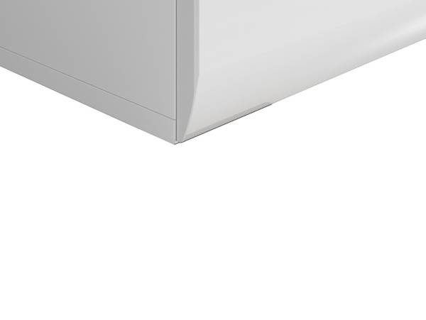 Nachtkommode Azteca Trio Weiß - Holzwerkstoff - 50 x 43 x 41 cm