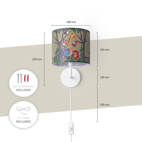 Strahler Luca Wl Dia 638 Weiß - Stahl - 18 x 27 x 21 cm