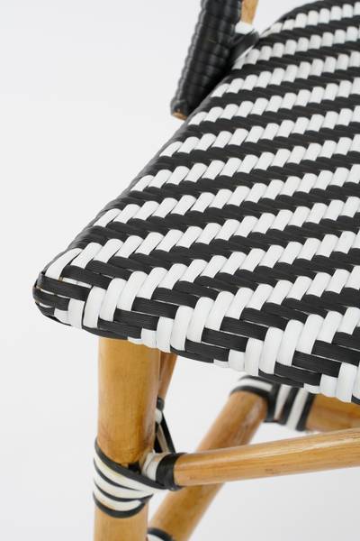 Gartenbank Mandox Weiß - Rattan - 60 x 93 x 98 cm