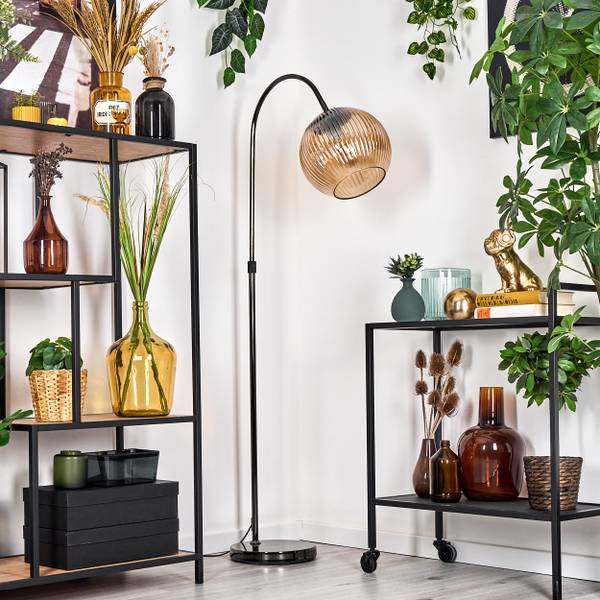 Stehlampe Cesaro Orange - Metall - 52 x 140 x 90 cm