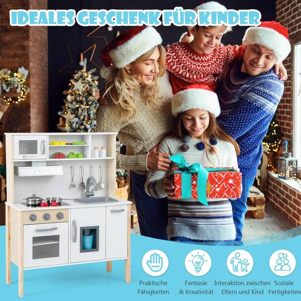 Kinderkeuken FB32347ITNL wit - plaatmateriaal op houtbasis - 30 x 90 x 72 cm