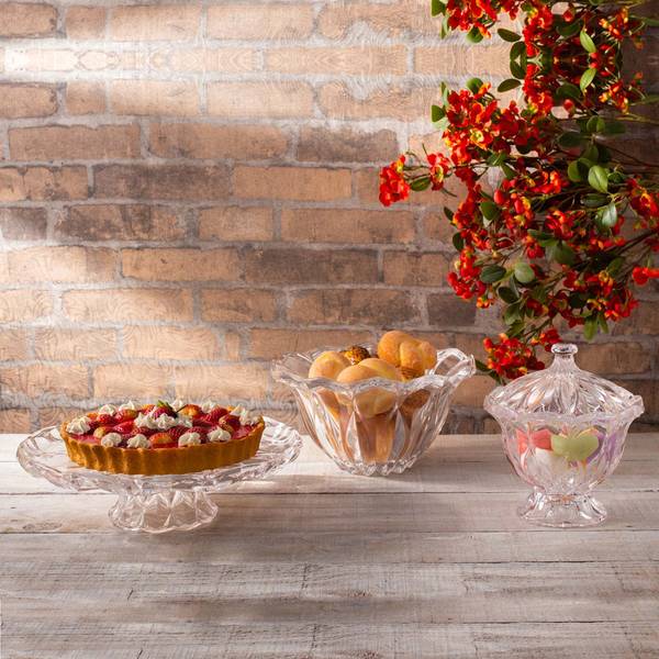 Centre de table Louise Crystal 25x14cm Verre - 25 x 14 x 25 cm