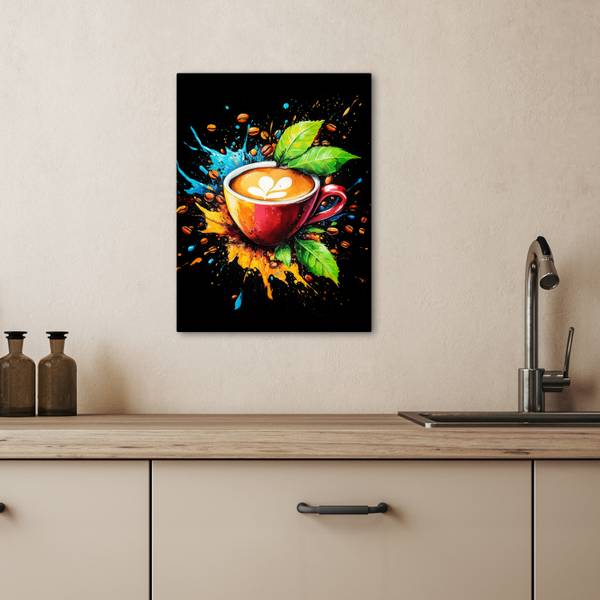 TABLEAU SUR TOILE Café 30 x 40 cm