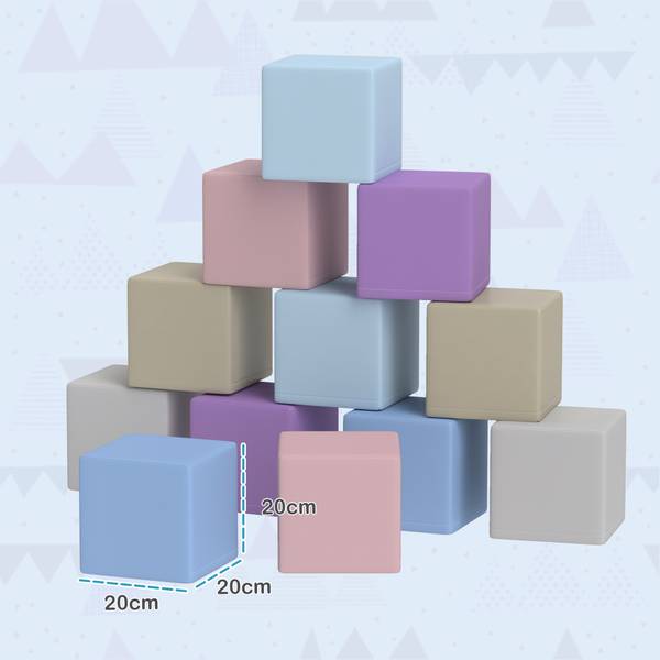Softbausteine 3D0-003V01MX 12er Set Textil