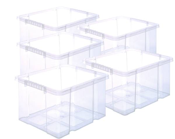 Aufbewahrungsbox 1761820 5er Set Kunststoff - 35 x 24 x 44 cm