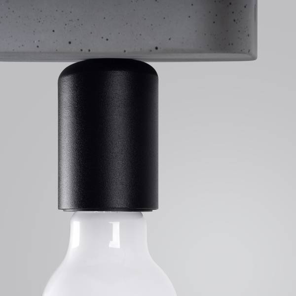 Deckenlampen Tavo Grau - Beton - 14 x 10 x 14 cm