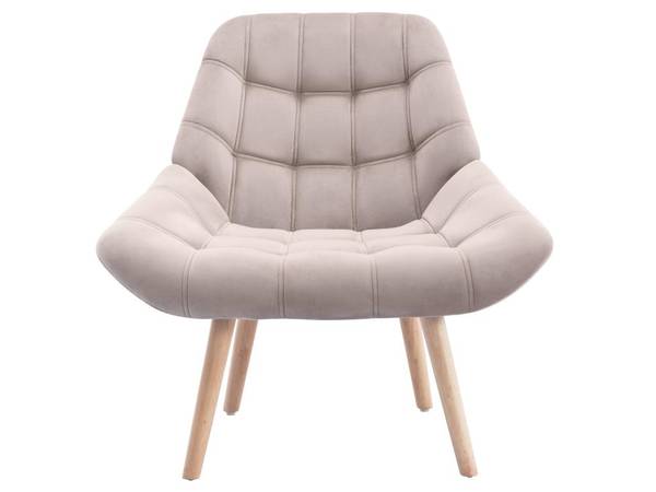 Sessel mit gerader Rückenlehne LUOSTO Beige