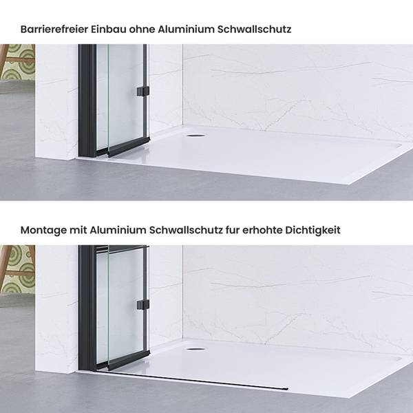 Falttür Duschwand Walk-In NIMES Breite: 85 cm
