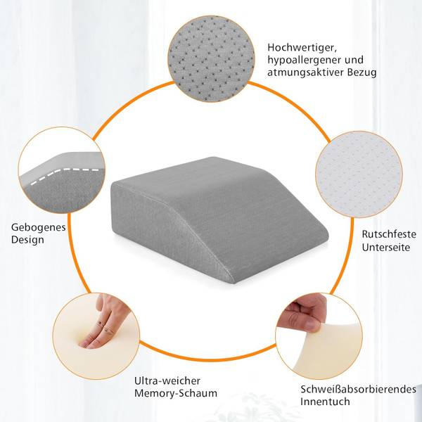 Venenkissen TG32884SD Grau - Textil - 55 x 20 x 60 cm