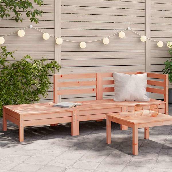 Canapé de jardin 3032188-1 (lot de 3) Bois