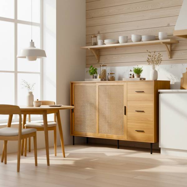 Sideboard Diapause Braun - Holzwerkstoff - 140 x 91 x 37 cm