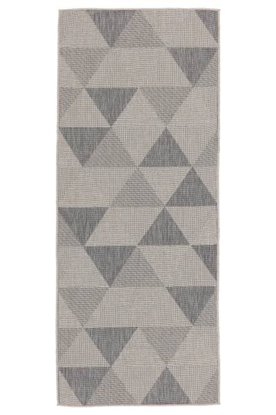 Out-Indoor - Triangle Silber - 80x220cm Grau - Polypropylen - 80 x 1 x 220 cm