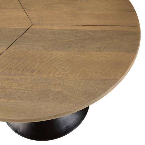 Sofaende JAMES Braun - Massivholz - 65 x 44 x 65 cm