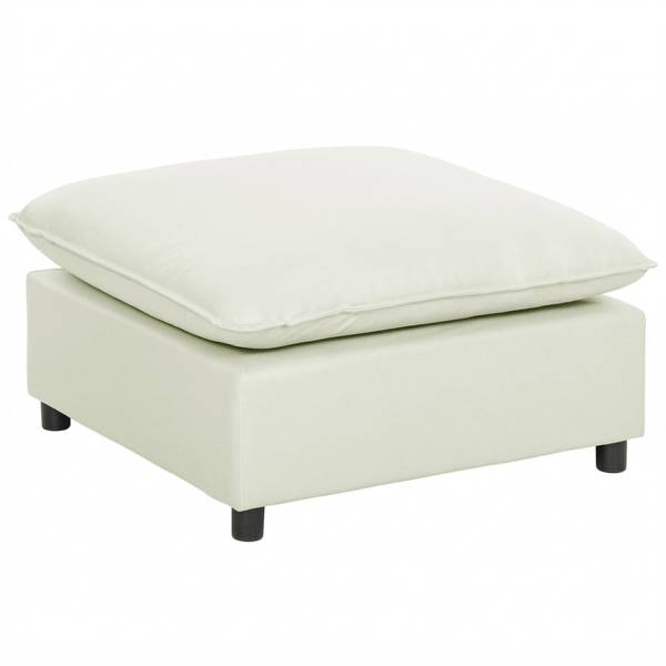 Fußhocker 838-620V00CW Weiß - Textil - 75 x 40 x 75 cm