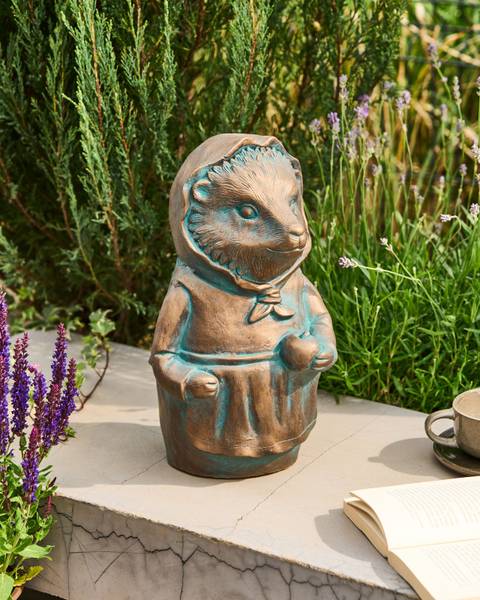 Tuinbeeld LOLA blauw - bruin - metaal - 22 x 37 x 16 cm