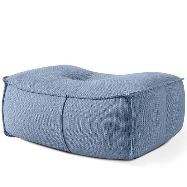 Gartenhocker LOVIA Marineblau - Weiß