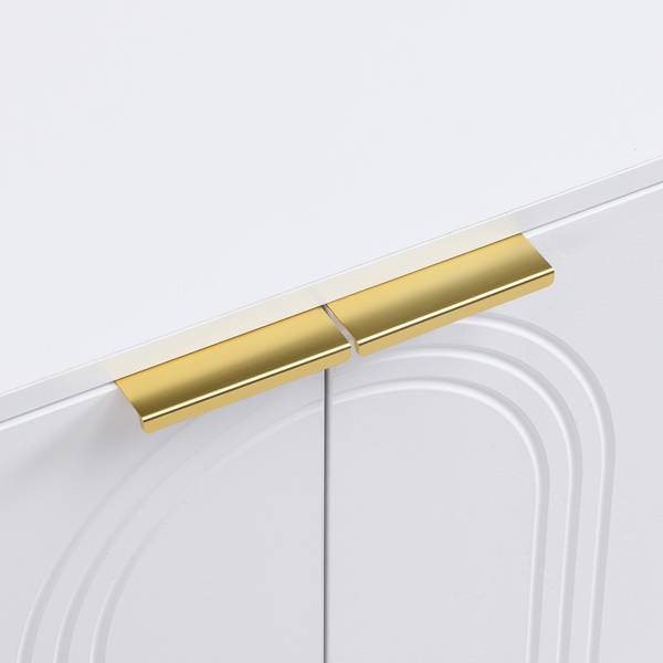 TV-Schrank Eurynom Ⅰ Gold - Weiß